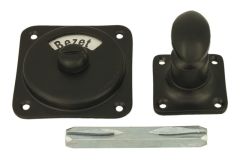 Vrij bezet toiletstift zwart poedercoat