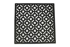 Ventilatierooster gietijzer 240x240mm