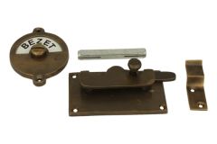 Vrij-bezet messing verouderd 92x52mm